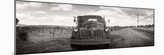 Old Truck in a Field, Napa Valley, California, USA-null-Mounted Photographic Print