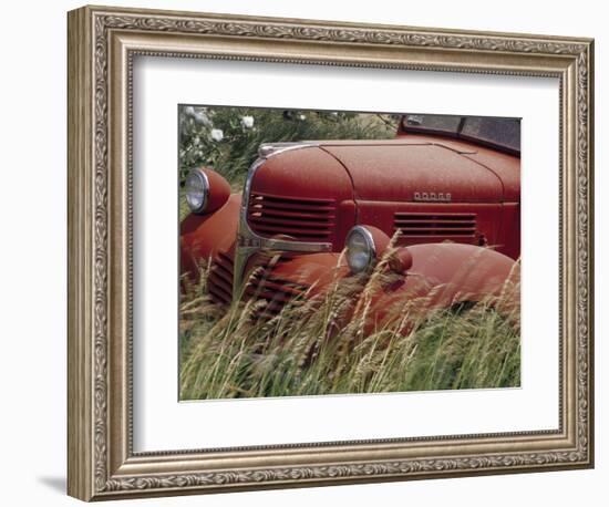 Old Truck in Grassy Field, Whitman County, Washington, USA-Julie Eggers-Framed Photographic Print