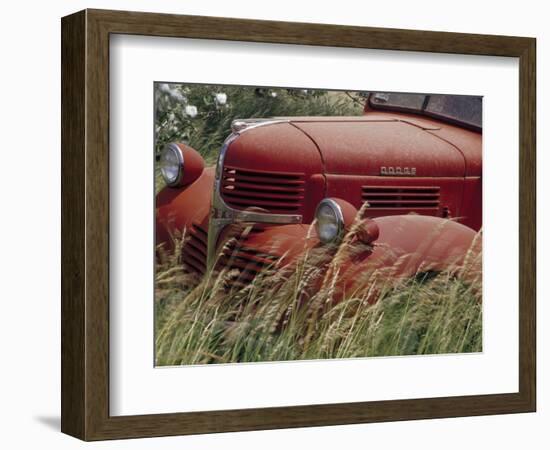 Old Truck in Grassy Field, Whitman County, Washington, USA-Julie Eggers-Framed Photographic Print