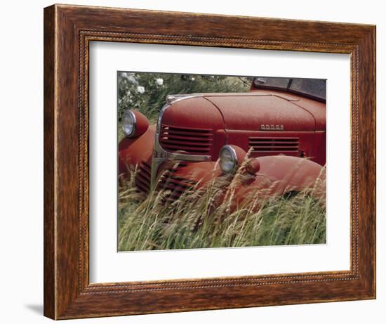 Old Truck in Grassy Field, Whitman County, Washington, USA-Julie Eggers-Framed Photographic Print