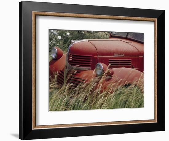Old Truck in Grassy Field, Whitman County, Washington, USA-Julie Eggers-Framed Photographic Print