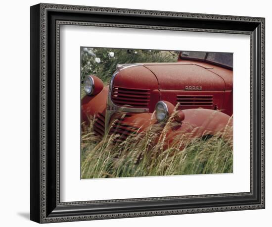 Old Truck in Grassy Field, Whitman County, Washington, USA-Julie Eggers-Framed Photographic Print