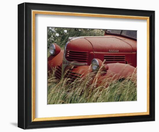 Old Truck in Grassy Field, Whitman County, Washington, USA-Julie Eggers-Framed Photographic Print