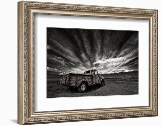 Old Truck (Mono)-Þorsteinn H. Ingibergsson-Framed Photographic Print