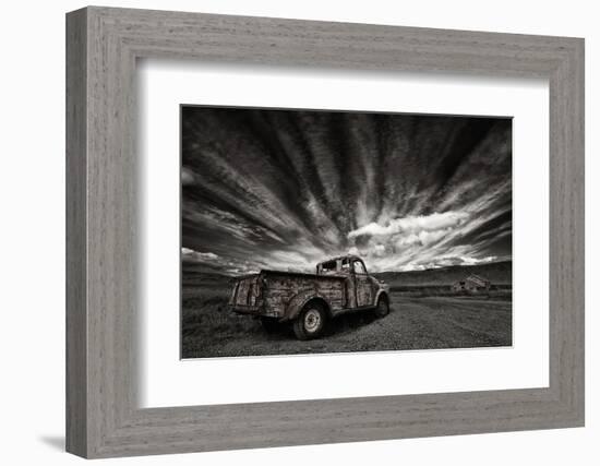 Old Truck (Mono)-Þorsteinn H. Ingibergsson-Framed Photographic Print