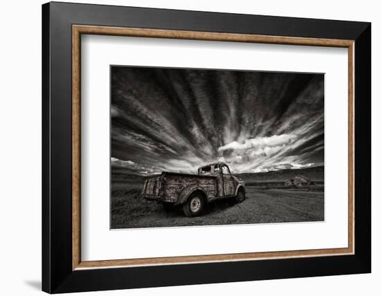 Old Truck (Mono)-Þorsteinn H. Ingibergsson-Framed Photographic Print