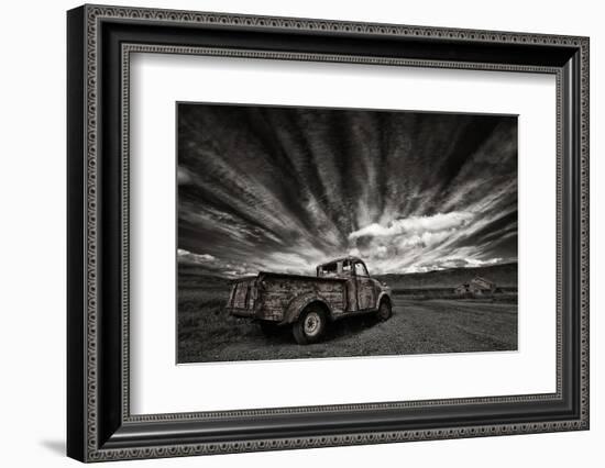 Old Truck (Mono)-Þorsteinn H. Ingibergsson-Framed Photographic Print