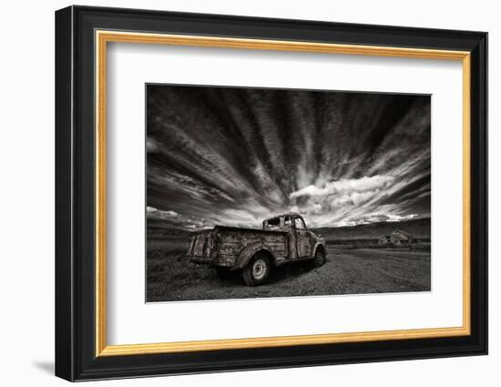 Old Truck (Mono)-Þorsteinn H. Ingibergsson-Framed Photographic Print