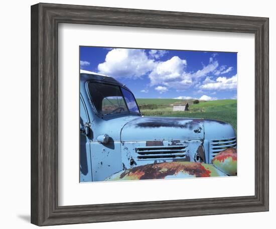 Old Truck, Palouse Region, near Pullman, Washington, USA-Darrell Gulin-Framed Photographic Print