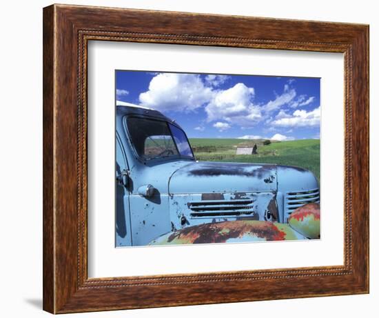 Old Truck, Palouse Region, near Pullman, Washington, USA-Darrell Gulin-Framed Photographic Print