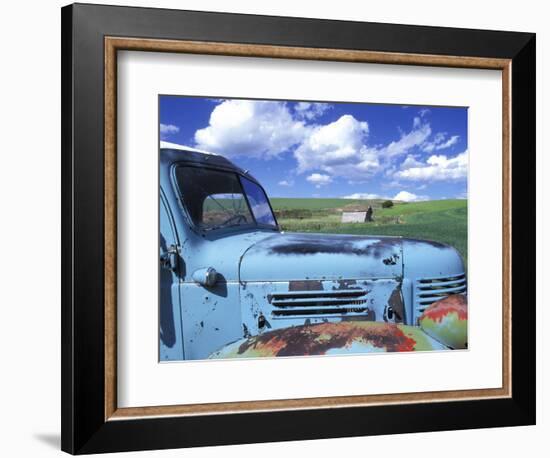 Old Truck, Palouse Region, near Pullman, Washington, USA-Darrell Gulin-Framed Photographic Print