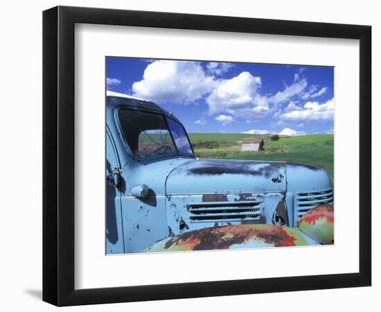 Old Truck, Palouse Region, near Pullman, Washington, USA-Darrell Gulin-Framed Photographic Print