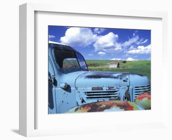 Old Truck, Palouse Region, near Pullman, Washington, USA-Darrell Gulin-Framed Photographic Print