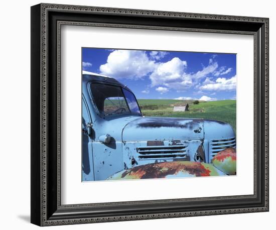 Old Truck, Palouse Region, near Pullman, Washington, USA-Darrell Gulin-Framed Photographic Print