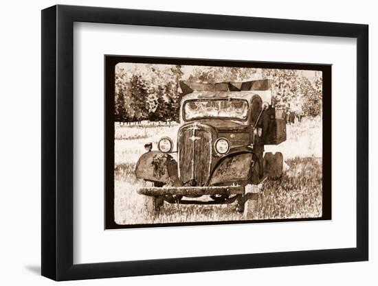 Old Truck, Pennsylvania Field, 2015-Anthony Butera-Framed Photographic Print