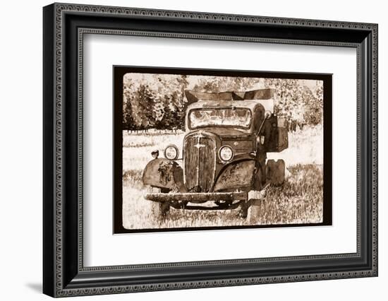 Old Truck, Pennsylvania Field, 2015-Anthony Butera-Framed Photographic Print