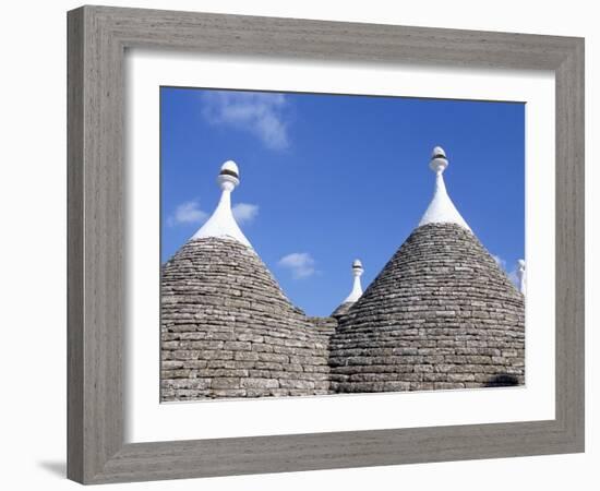 Old Trulli Houses with Stone Domed Roof, Alberobello, Unesco World Heritage Site, Puglia, Italy-R H Productions-Framed Photographic Print