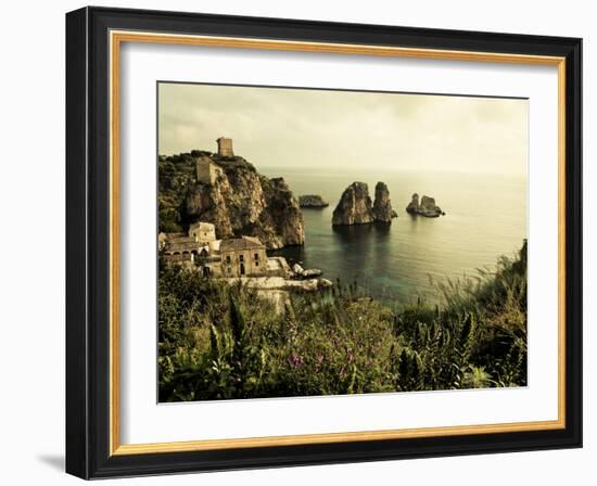 Old Tuna Processing Factory - Home of Writer Gavin Maxwell, Scopello, Castellammare Del Golfo-Peter Adams-Framed Photographic Print