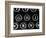 Old Typewriter Keys-Henry Horenstein-Framed Photographic Print