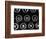 Old Typewriter Keys-Henry Horenstein-Framed Photographic Print