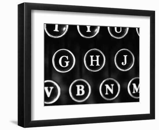 Old Typewriter Keys-Henry Horenstein-Framed Photographic Print