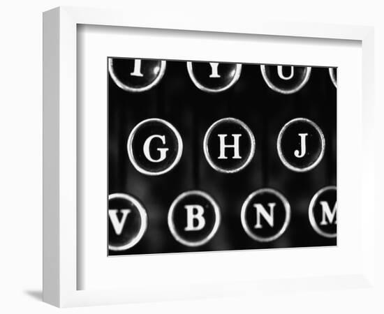 Old Typewriter Keys-Henry Horenstein-Framed Photographic Print