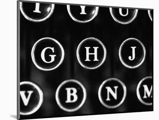 Old Typewriter Keys-Henry Horenstein-Mounted Photographic Print