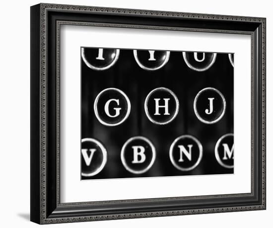 Old Typewriter Keys-Henry Horenstein-Framed Photographic Print