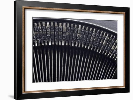 Old Typewriter Type-Steve Collender-Framed Art Print