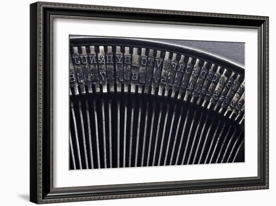 Old Typewriter Type-Steve Collender-Framed Art Print