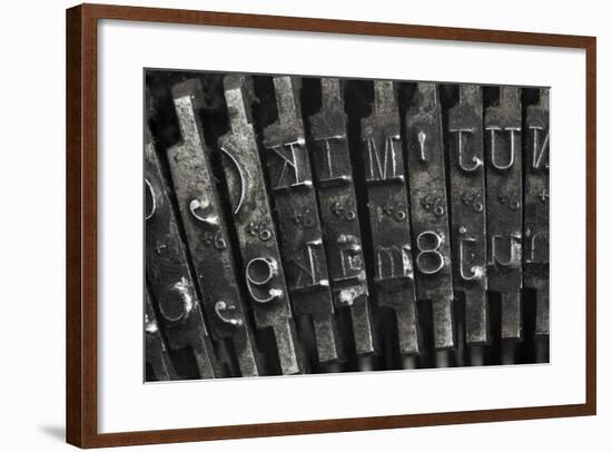 Old Typewriter Type-Steve Collender-Framed Art Print