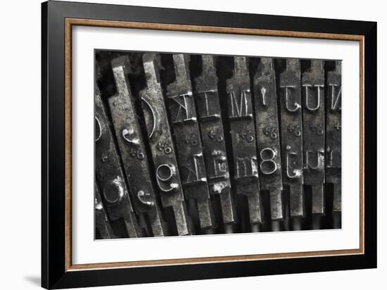 Old Typewriter Type-Steve Collender-Framed Premium Giclee Print