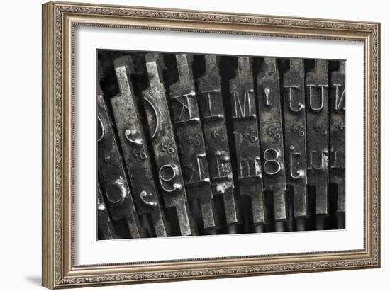 Old Typewriter Type-Steve Collender-Framed Art Print