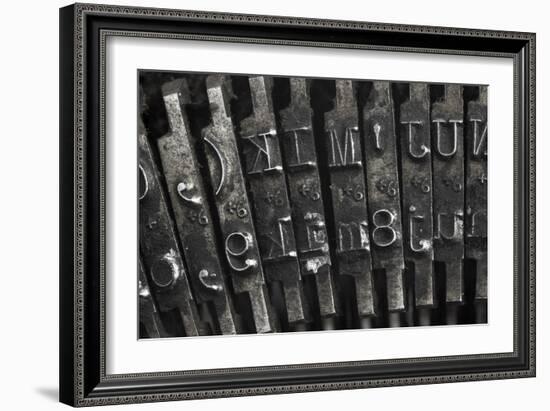 Old Typewriter Type-Steve Collender-Framed Art Print