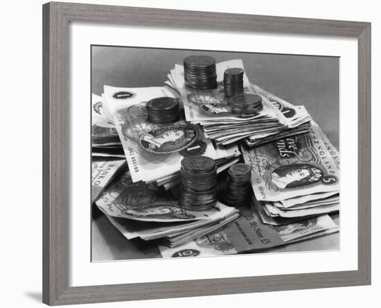 Old Uk Money 1969-null-Framed Photographic Print