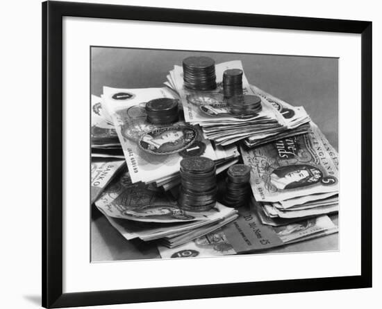 Old Uk Money 1969-null-Framed Photographic Print