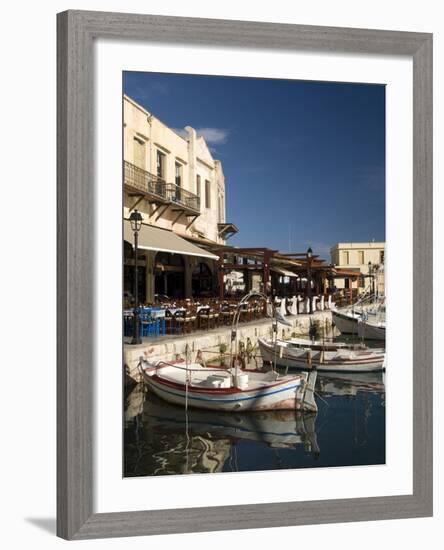 Old Venetian Harbor, Rethymno, Crete, Greek Islands, Greece, Europe-Richard Maschmeyer-Framed Photographic Print