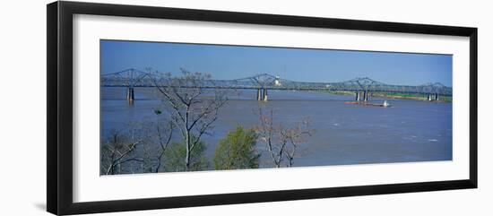 Old Vicksburg Bridge Crossing Ms River in Vicksburg, Ms to Louisiana-null-Framed Photographic Print