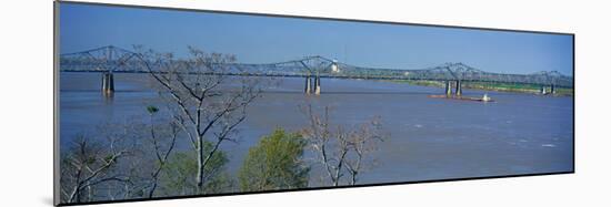 Old Vicksburg Bridge Crossing Ms River in Vicksburg, Ms to Louisiana-null-Mounted Photographic Print