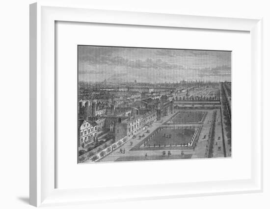 Old view of St James's Palace, Westminster, London, before the Great Fire of London, c1870 (1878)-Joseph Swain-Framed Giclee Print