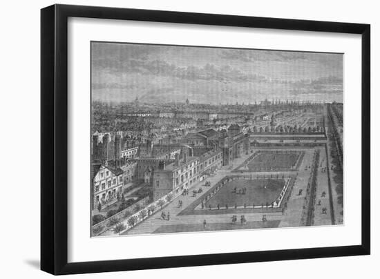 Old view of St James's Palace, Westminster, London, before the Great Fire of London, c1870 (1878)-Joseph Swain-Framed Giclee Print