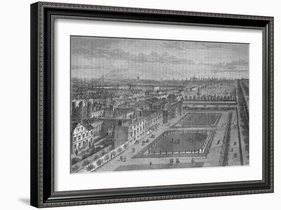 Old view of St James's Palace, Westminster, London, before the Great Fire of London, c1870 (1878)-Joseph Swain-Framed Giclee Print