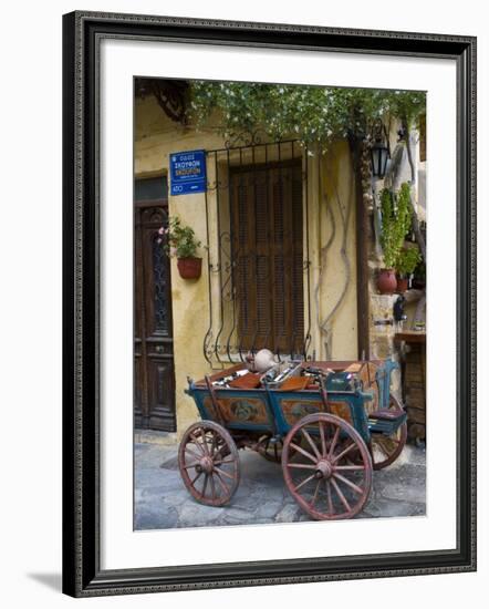 Old Wagon Cart, Chania, Crete, Greece-Darrell Gulin-Framed Photographic Print
