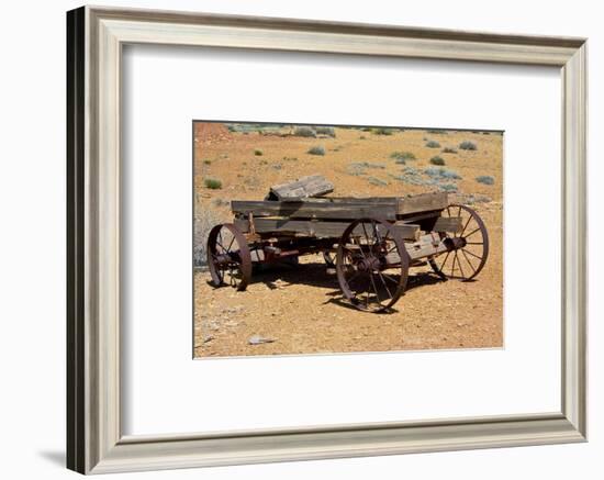 Old wagon, Rock Art Ranch, near Holbrook, Arizona, USA-Michel Hersen-Framed Photographic Print