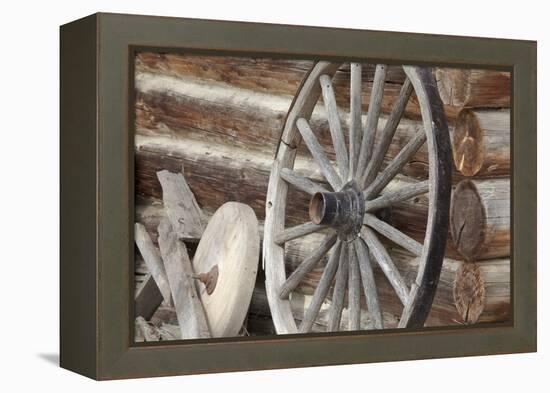 Old Wagon Wheel, Fort Steele, British Columbia, Canada-Jaynes Gallery-Framed Premier Image Canvas