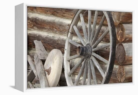 Old Wagon Wheel, Fort Steele, British Columbia, Canada-Jaynes Gallery-Framed Premier Image Canvas