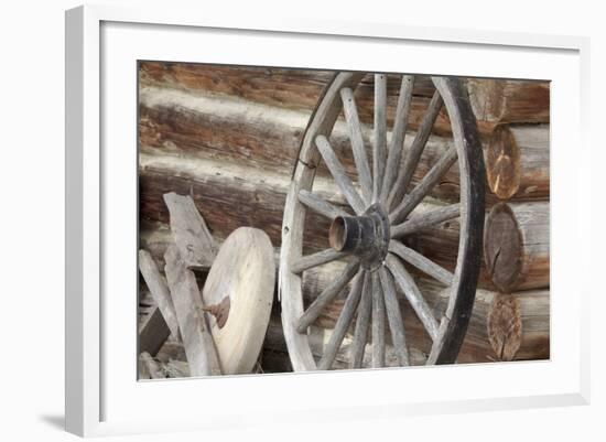 Old Wagon Wheel, Fort Steele, British Columbia, Canada-Jaynes Gallery-Framed Photographic Print