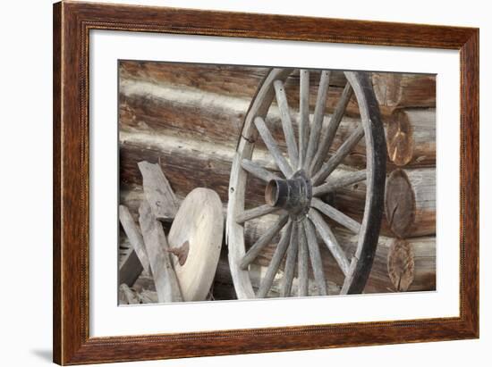 Old Wagon Wheel, Fort Steele, British Columbia, Canada-Jaynes Gallery-Framed Photographic Print