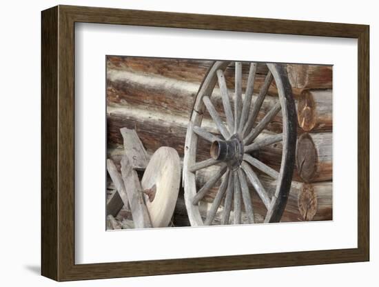 Old Wagon Wheel, Fort Steele, British Columbia, Canada-Jaynes Gallery-Framed Photographic Print