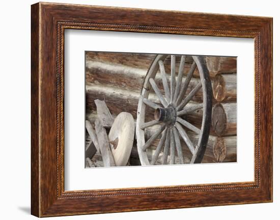 Old Wagon Wheel, Fort Steele, British Columbia, Canada-Jaynes Gallery-Framed Photographic Print